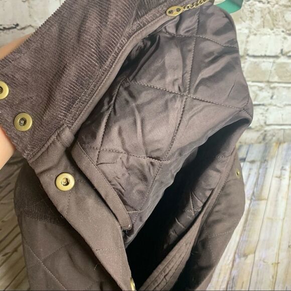 Lauren Ralph Lauren Brown Quilted Snap Button Vest sz XS - Picture 13 of 13